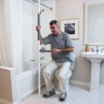 accessible bathroom support rail